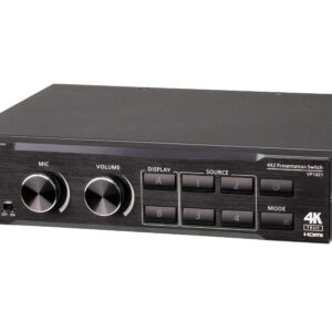 4 x 2 True 4K Presentation Matrix Switch with Scaling, DSP, and HDBaseT-Lite-2